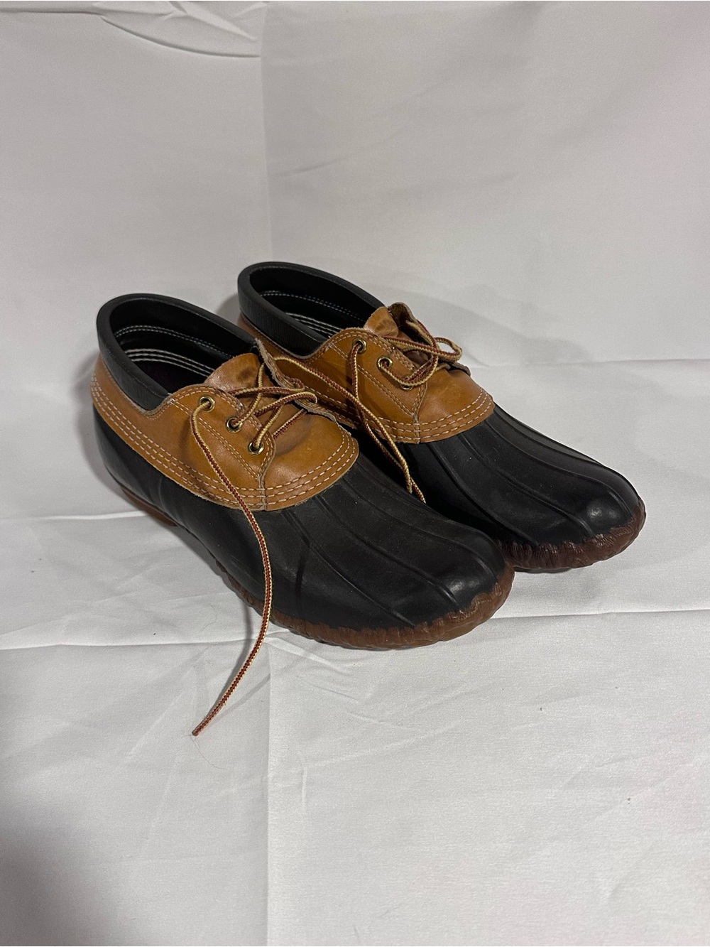 L.L. Bean Men's Black and Brown Duck Boots